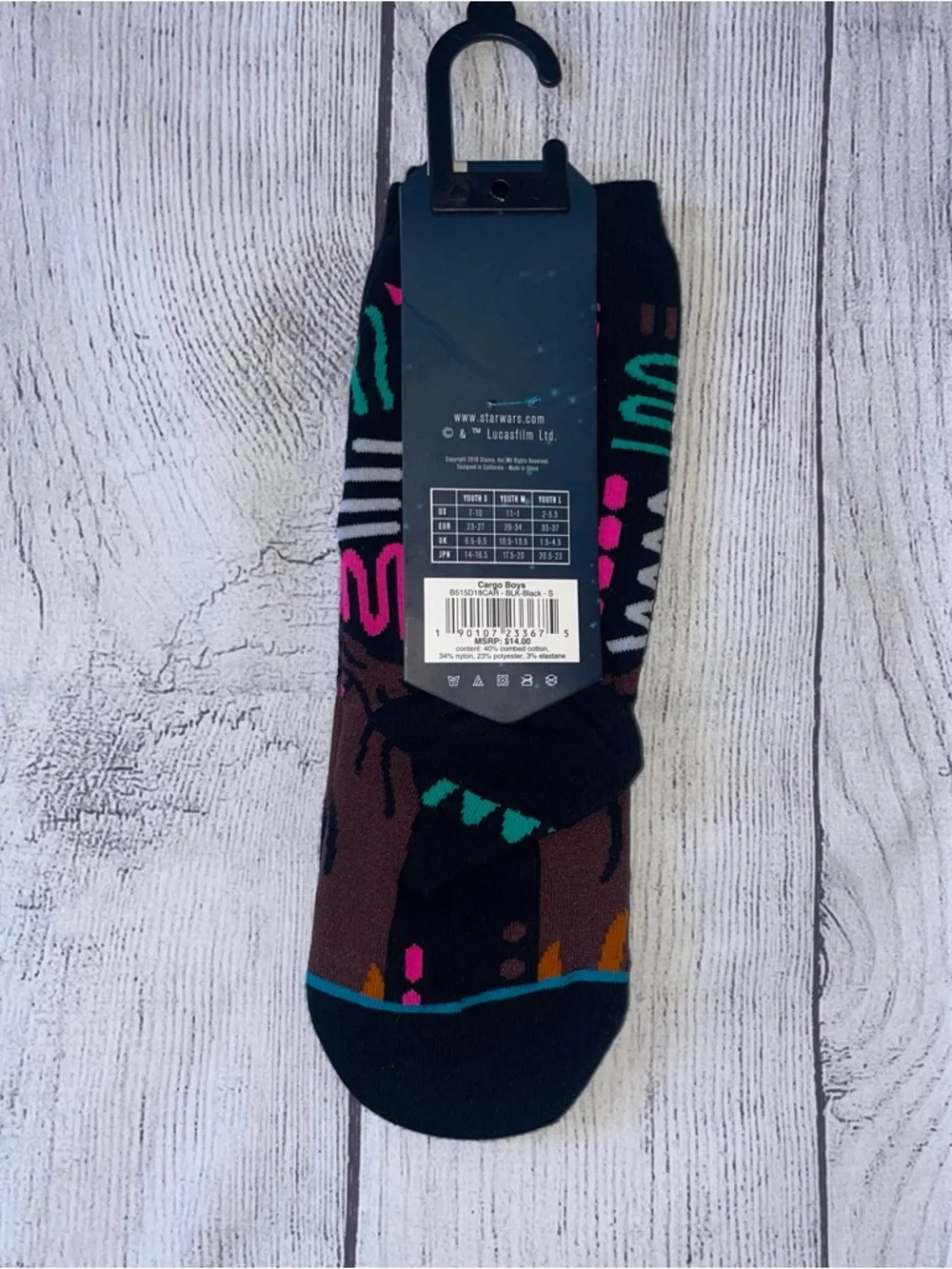 NWT Stance x Star Wars Chewbacca Graphic Anklet Socks
